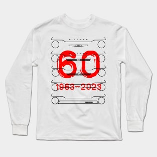 Hillman Imp classic British car evolution black outline 60 years special edition Long Sleeve T-Shirt